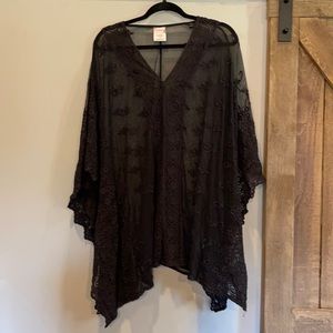 Free people, boho, embroidered tunic or beach cover up. One size.